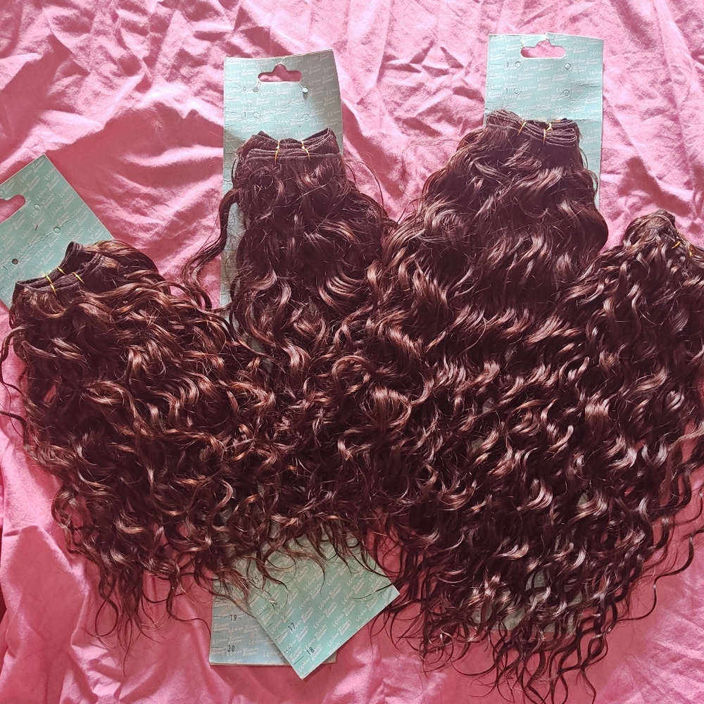 Urban Beauty 100% Real Human Hair!!! Spanish Wave 16"-18" 4 bundles!